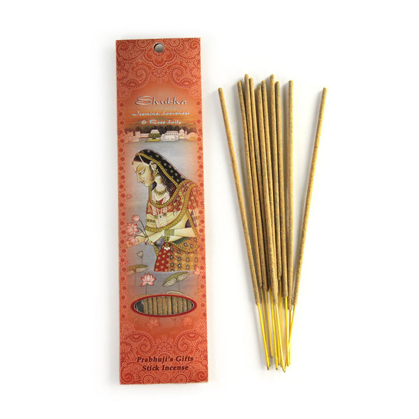 Incense Sticks Shubha - Jasmine, Lavender, and Rose Lily