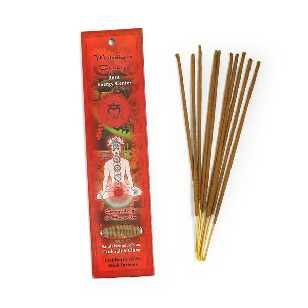 Muladhara Incense Sticks - Grounding and Serenity - Wholesale and Retail by  Prabhuji's Gifts