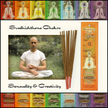 Varitas de Incienso Chakra Sacro Svadhishtana - Sensualidad y Creatividad