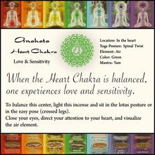Varitas de Incienso Chakra del Corazón Anahata - Amor y Sensibilidad