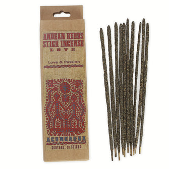 Smudging Incense - Love - Andean Herbs Incense Sticks - Love & Passion - Wholesale and Retail Prabhuji's Gifts 