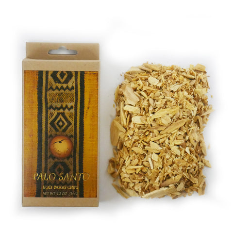 Palo Santo Raw Incense Wood - Chips - 1.2 oz (34 g)