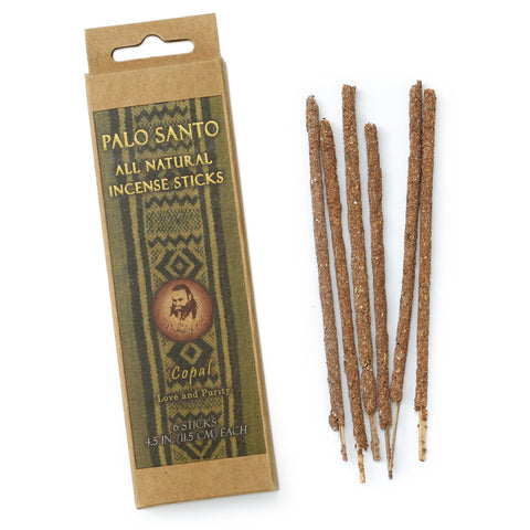 Palo Santo and Copal Incense Sticks - Love & Purity -  6 Incense Sticks