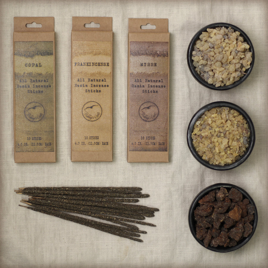 Plant Guru Frankincense & Myrrh Incense Sticks – 7 Pack Bulk Hand Dipped – 7 Inch