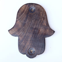 Decoración - Hamsa de madera - Onda de remolino 7"x6"