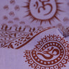 Meditation Yoga Prayer Shawl - Mantra Om - Purple Large