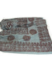 Meditation Yoga Prayer Shawl - Mantra Om - Grey Large