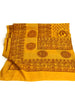 Meditation Yoga Prayer Shawl - Mantra Om - Yellow Large