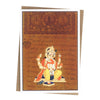Greeting Card - Rajasthani Miniature Painting - Seated Ganesh -  5
