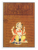 Greeting Card - Rajasthani Miniature Painting - Seated Ganesh -  5
