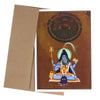 Greeting Card - Rajasthani Miniature Painting - Four Arm Shiva with Lingam - 5