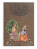 Greeting Card - Rajasthani Miniature Painting - Radha Govinda with Peacocks - 5