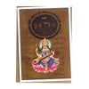 Greeting Card - Rajasthani Miniature Painting - Saraswati Seated on Pink Lotus - 5