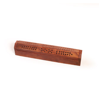 Incense Burner - Wooden Box with Storage - Plenty