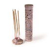 Incense Burner - Soapstone Tower Flowers Jali