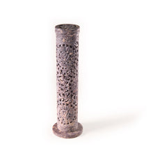 Incense Burner - Soapstone Tower Rose Vine Jali