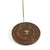 Incense Burner - Wooden Round Plate with Om - 4 inches