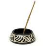 Incense Burner - Peruvian Ceramic Incense Burner for Stick and Cone Incense - Waves - 4.5