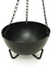703-03 Prabhuji's Gifts Burner - Hanging Black Cauldron Large