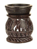 Oil Diffuser - Natural Soapstone Oil Burner Round Elephant 3.25