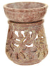 Oil Diffuser - Natural Soapstone Oil Burner Round Leaves 4