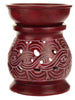 Oil Diffuser - Red Soapstone Oil Burner Carved 4