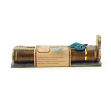 Set de regalo de incienso - Quemador de bambú + Paquetes de 3 varillas de incienso Harmony y saludo de amor - Descansa en ti