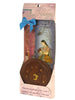 Incense Gift Set - Wood Round Burner + 3 Harmony Incense Sticks & Holiday Greeting (Gaudi, Gaudmalhar, Bhairavi) - Wholesale and Retail Prabhuji's Gifts 