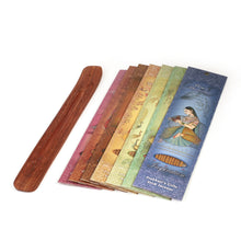Incense Gift Set - Flat Burner + 7 Harmony Incense Stick & greeting Thank You for Being a Friend