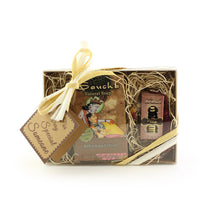 Gift Set - Saucha Bar Soap 'Refreshing Vetiver' and Attar Perfume Oil 'Tilak' - with Greeting 'For a very special someone'